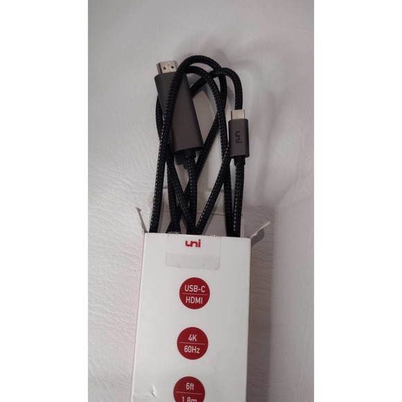 UNI Usb-C to HDMI Cable 4K 60HZ 6FT 1.8M - Picture 3 of 3